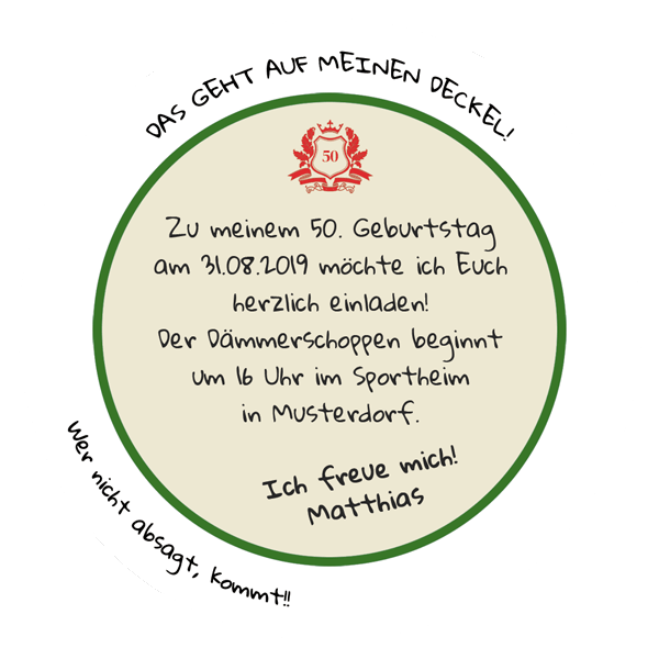 Brauerei - Biermarke - Rückseite